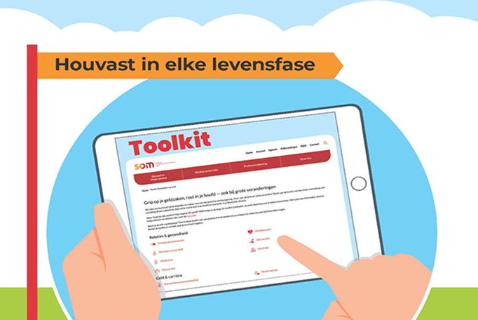 Tekening van toolkit Geldzaken op orde SOM MBO